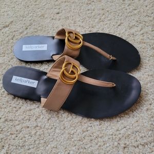 Kellparker Brielle Tan Sandals Size 9